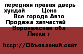 передняя правая дверь хундай ix35 › Цена ­ 2 000 - Все города Авто » Продажа запчастей   . Воронежская обл.,Лиски г.